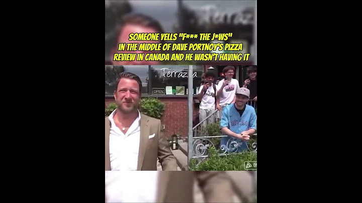 Someone yells "F The J*ws" in the middle of Dave Portnoy’s pizza review in Canada & he was not happy
