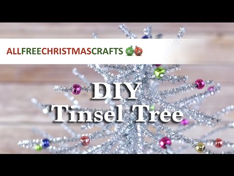 How To Make a Mini Tinsel Christmas Tree