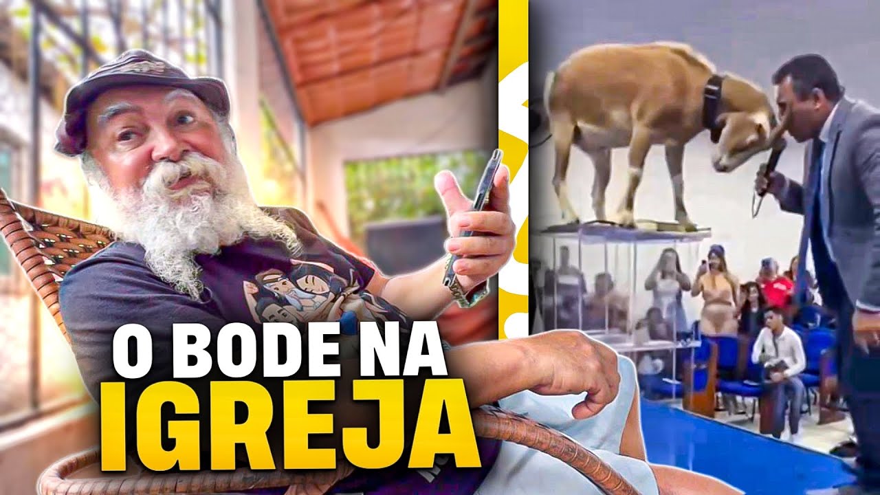 MANETIKIN MOSTROU PRA LUIZ DO SOM O BODE ENTRANDO NA IGREJA 😱 | MANETIKIN 