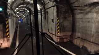 On a Trolley Bus through a mountain peak: Tateyama Kurobe Alpine Route (立山黒部アルペンルート) and Kurobe Dam