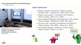 Dmitriy Zhuk: Quantified constraint satisfaction problem: towards the classification of complexity