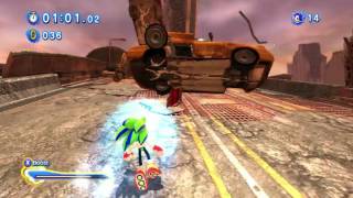 Sonic Generations PC -  Davo vs Adam the Hedgehog rival boss