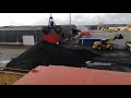 Unloading 3000 tonnes coke