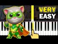 Talking TOM HERO DASH City Theme VERY EASY Piano Tutorial 