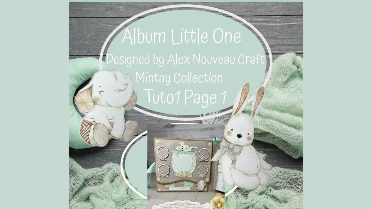 Маленький #mintay коллекция мини-альбом для малышей Урок 1 Страница 1 #скрапбукинг #ручная работа...