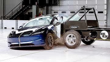 2025 Tesla Model 3 updated side IIHS crash test