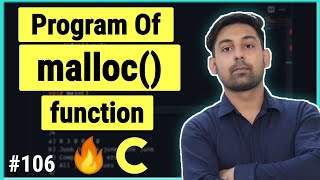 Program of malloc() function in C | Explain In Hindi | malloc() function program | By Nirbhay