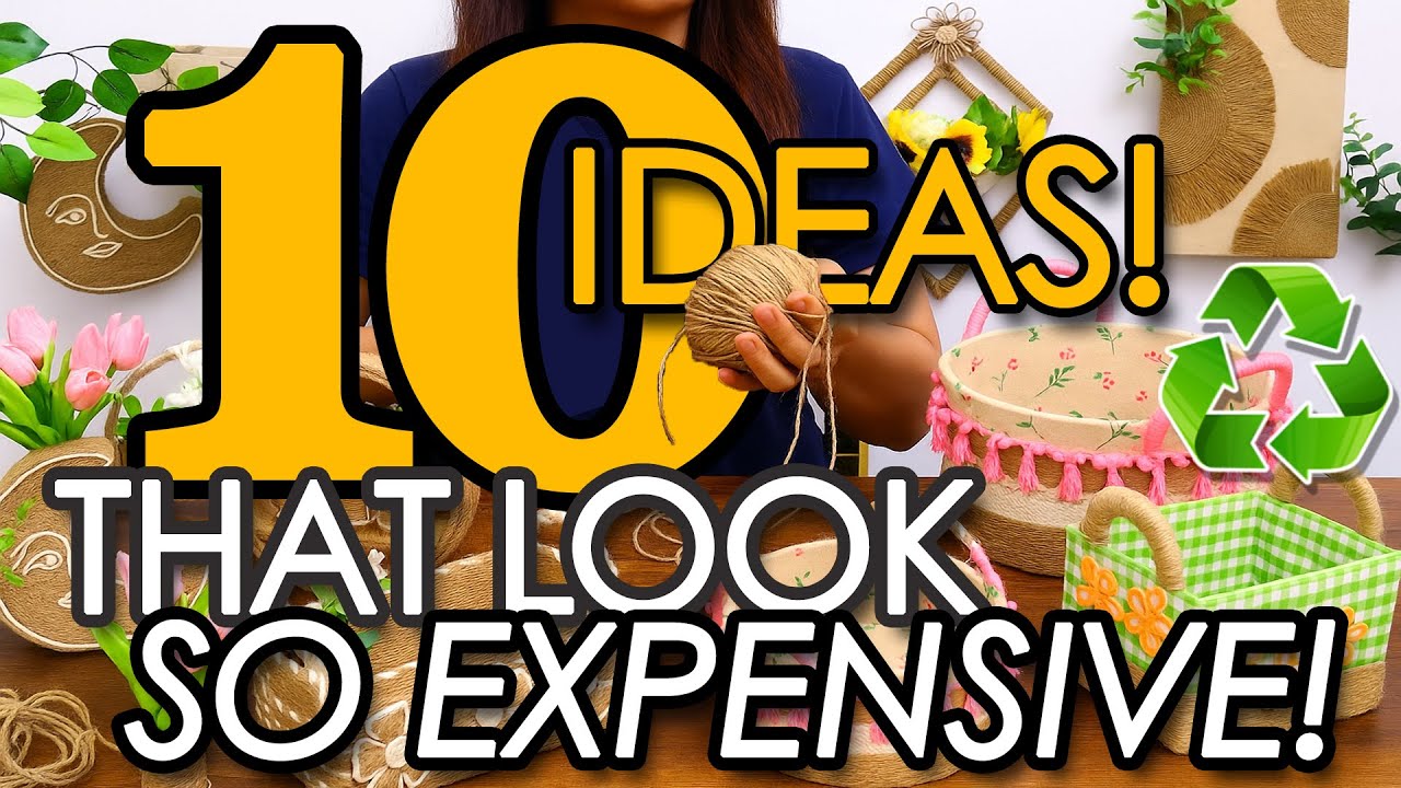 10 гениальных DIY-идей декора из джута и мешковины, которые выглядят дорого! 😍♻️