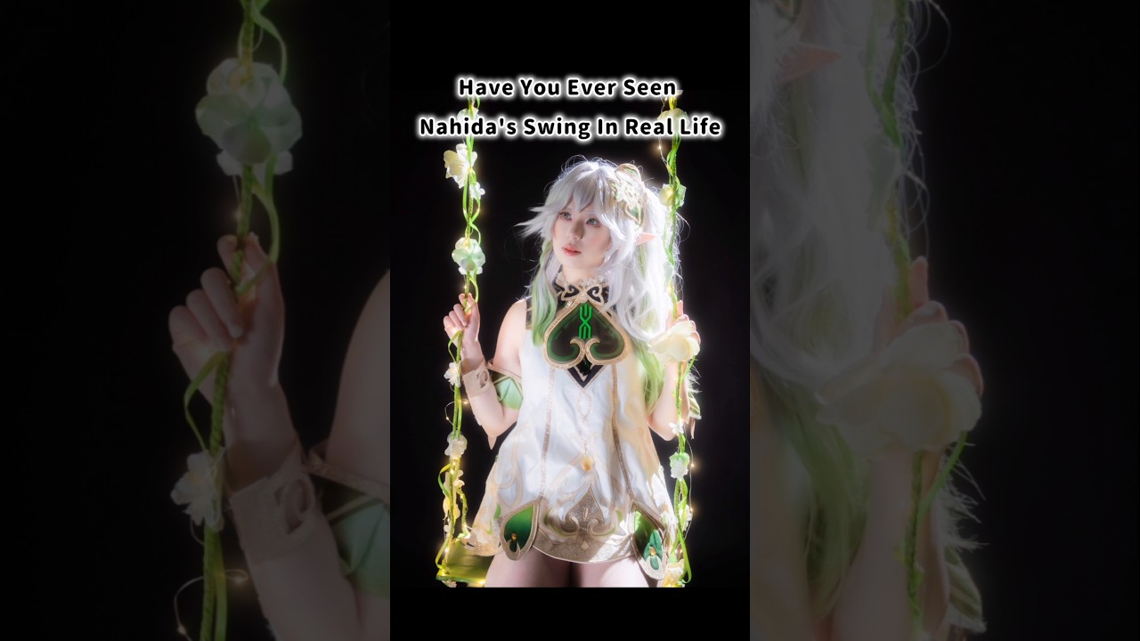 POV Making a swing for Nahida cosplay 🍀✨️ #nahida #nahidacosplay