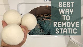 Wool Dryer Balls / How to reduce static on clothing / Natural Replacement for fabric sheets