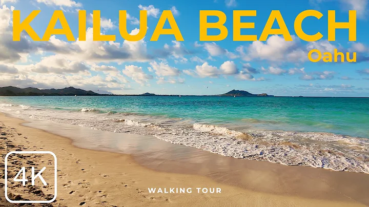 Kailua Beach in Oahu Hawaii- 4K - Walking Tour | Travel