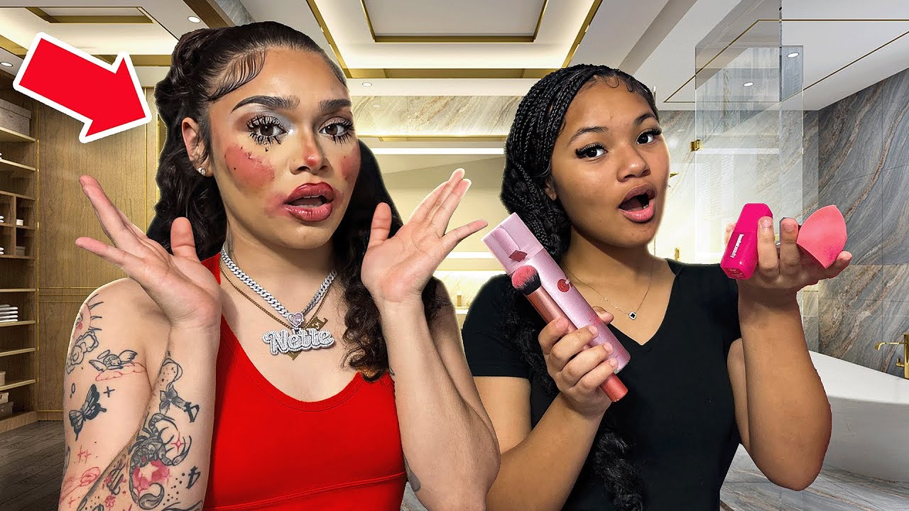 My Little SISTER Did My Makeup…. OHH NOOO