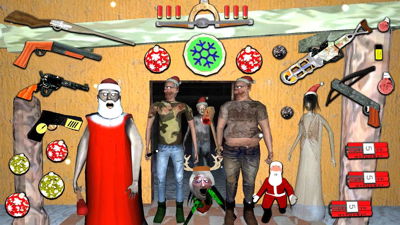 The Twins Resolution Christmas Update With Granny Family Vs All New Weapons