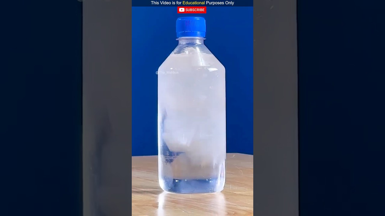 Turn Water into Ice Instantly! ❄️||@The_mabhus #shorts