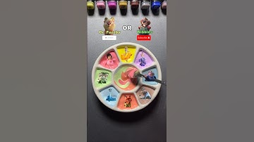 Dr.Fuzzby or Nibbles Color Mixing Zootopia 2 #zootopia2 #colormixing #satisfying #worldofcolors