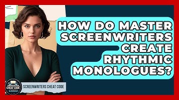 How Do Master Screenwriters Create Rhythmic Monologues? - Screenwriter