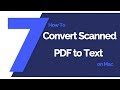 How to Convert Scanned PDF to Text on Mac | PDFelement 7