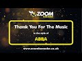 Abba  thank you for the music  karaoke version from zoom karaoke
