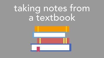 taking notes from a textbook