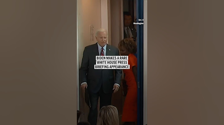 Biden makes a rare White House briefing appearance