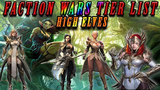 High Elves Faction Wars TIER LIST | Raid: Shadow Legends