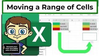Moving a Range of Cells in Excel