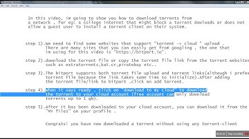 How to download torrents From a torrent-blocked network without using a torrent client