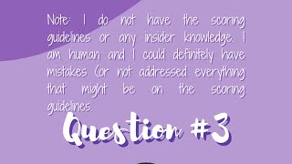 2023 AP Bio FRQ