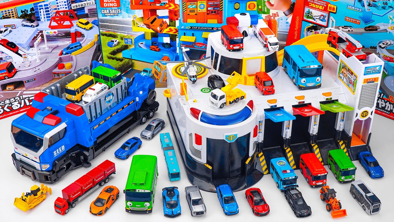 타요 긴급출동센터 Tayo the Little Bus Emergency Rescue Center Play Set ASMR Satisfying with Unboxing