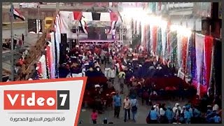 توافد أهالى شبرا الخيمة لميدان المؤسسة للاحتفال بافتتاح قناة السويس