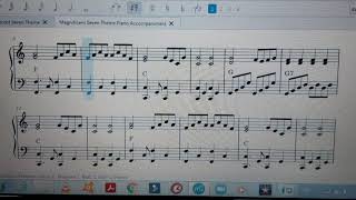 Magnificent Seven Simplified (Piano Accompaniment)