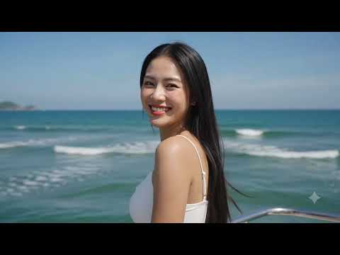 Cô gái Việt Nam gây sốt mạng xã hội trên bãi biển hoang sơ nhất Việt Nam #viral #girl #xuhuongtiktok