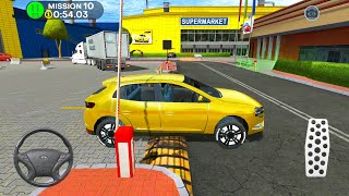 Red Muscle Car Driving Near Big Mall Parking #12 - Cars Simulator - Android Gameplay screenshot 4