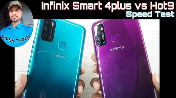 Infinix Hot 9 vs Smart 4plus Speed Test Comparison
