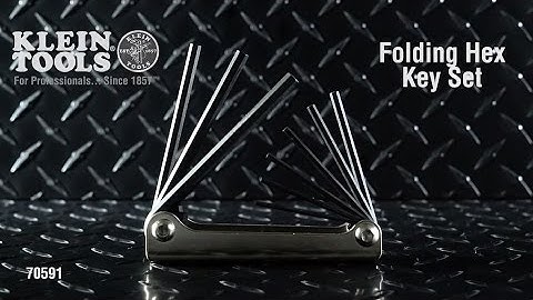 Nine-Key Inch Folding Hex-Key Set