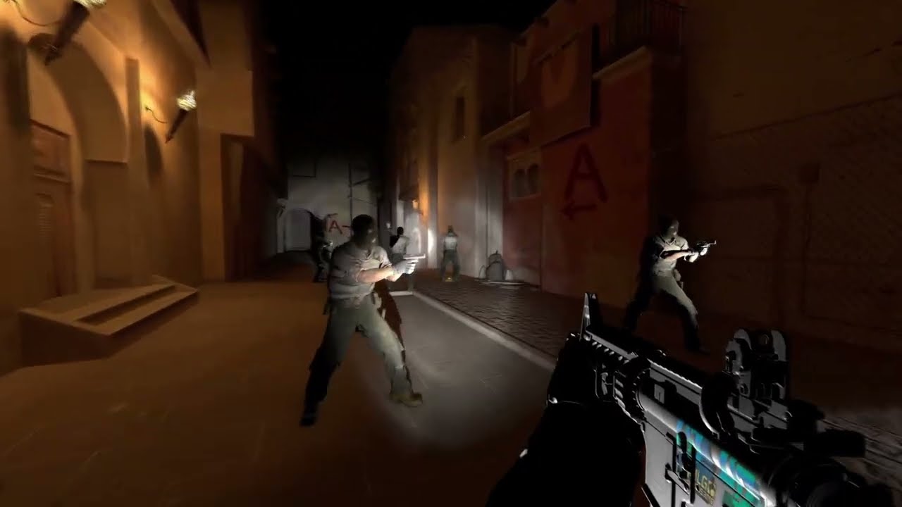 de_mirage в ночное время: