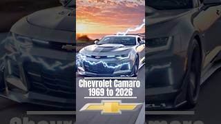 Chevrolet Camaro Evolution 🤯 From 1969 to 2026 (INSANE Transformation!) #automobile #evolution