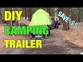 Camping Trailer made from utility trailer popup travel rooftop tent rv diy