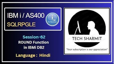Round function in db2 sql  | SQLRPGLE | ibmi training | sqlrpgle as400 | db2 | db2 view