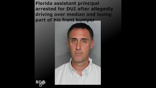 Charlotte High School assistant principal arrested for DUI after allegedly driving over a median