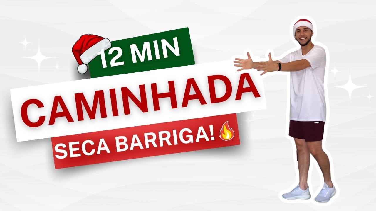 12-минутная рождественская прогулка для сжигания калорий и похудения дома!