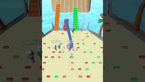 Bridge Race level 517 walkthrough solution|Gameplay||AloneGamestips|#shorts #BridgeRace #tags #sub  