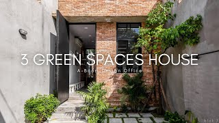 No Living Room? Discover the Innovative 3 Green Spaces House!