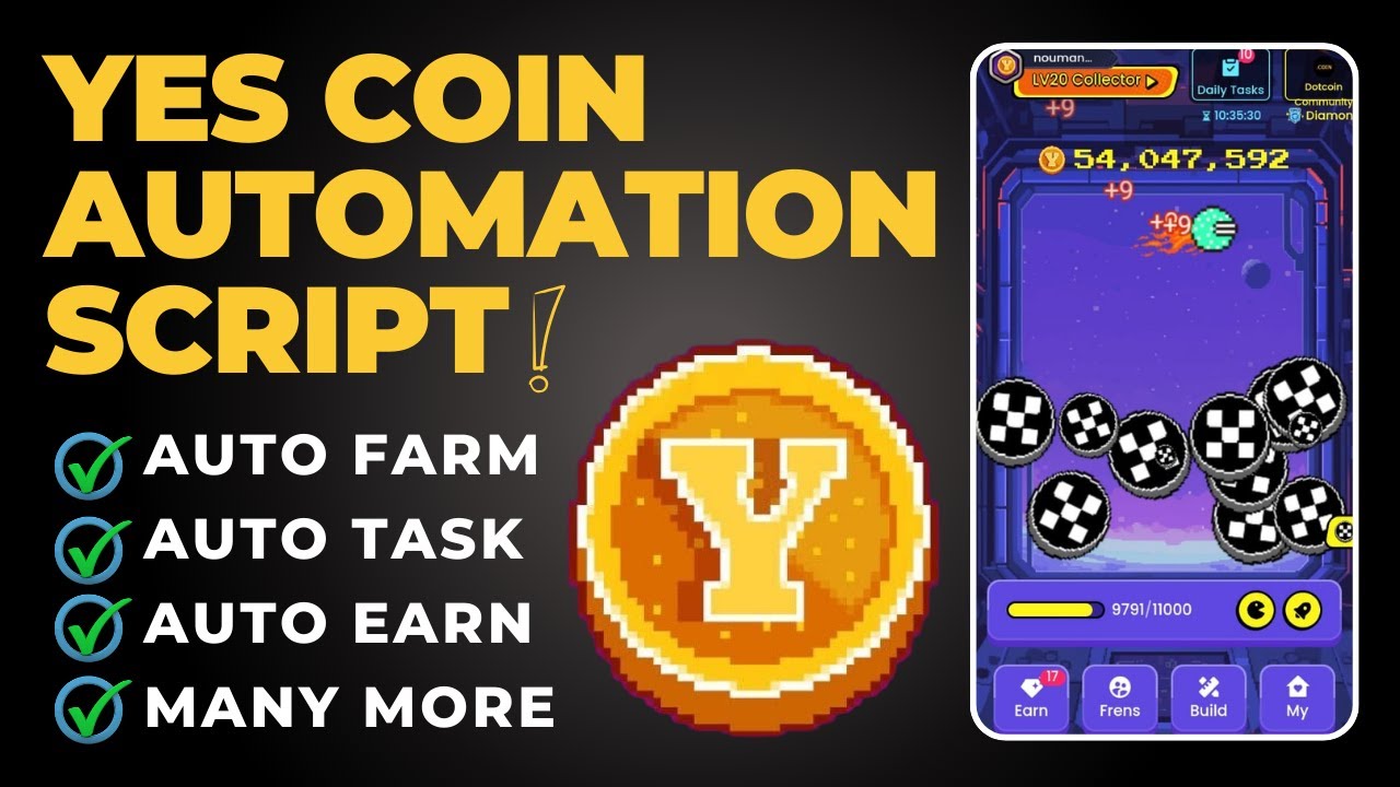 YesCoin Automation Script | YesCoin Automation Updated Script | YesCoin Unlimited Coins Trick