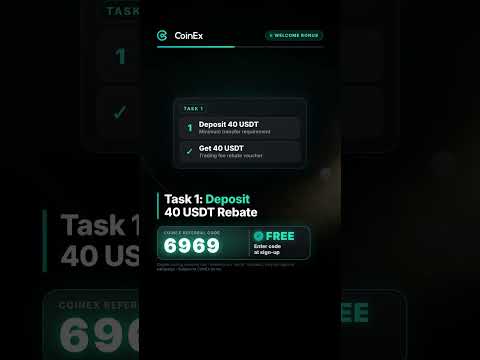 CoinEx welcome bonus (short)