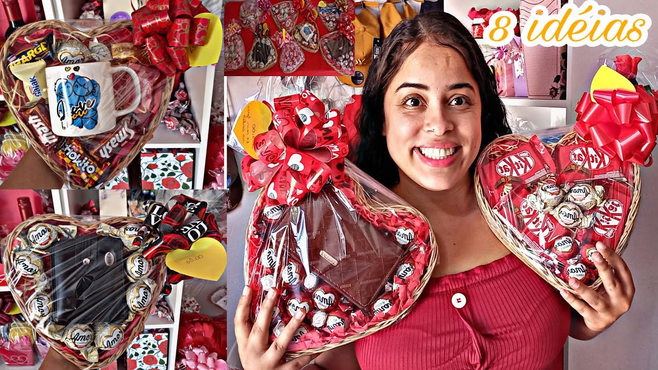 IDÉIAS DE PRESENTES COM BOMBOM E CHOCOLATES PARA O DIA DOS NAMORADOS/PRESENTES A PARTIR DE R$ 39,00