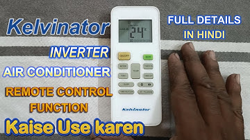 Kelvinator inverter ac remote kaise use karen| How to use kelvinator ac remote function