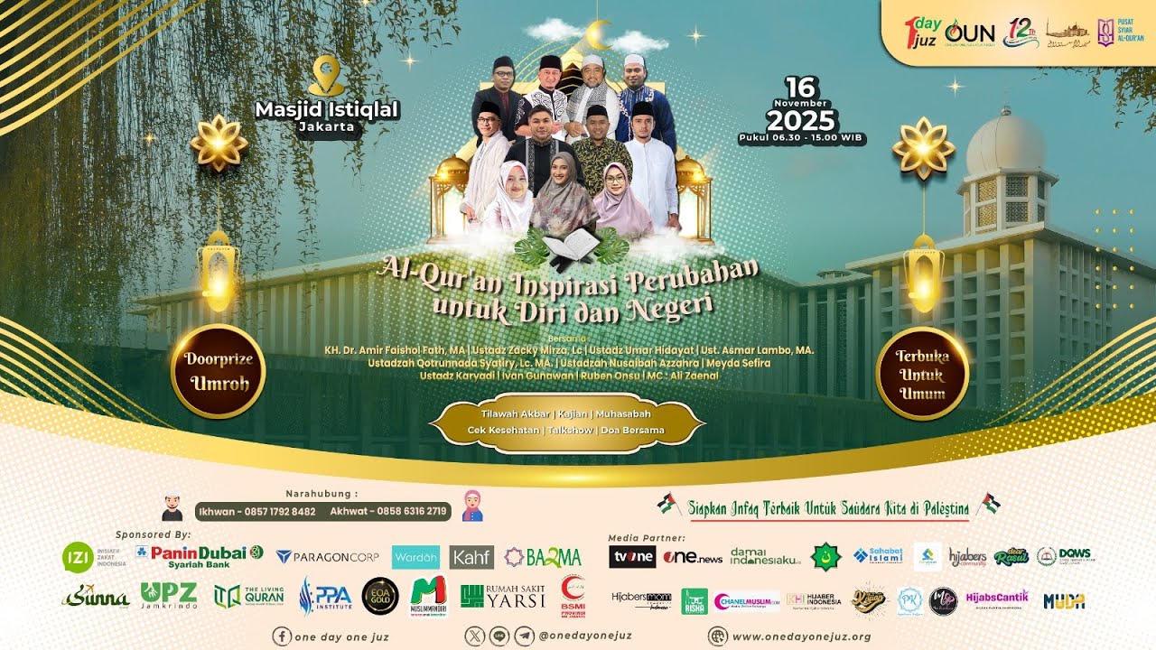 Al-Qur’an Inspirasi untuk Diri dan Negeri -  Highlight  Tabligh Akbar Milad Ke- 12 Komunitas ODOJ