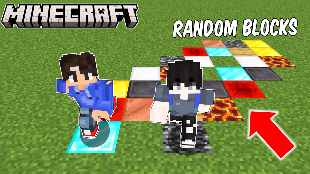 Minecraft, But Random Block Spawn When You Walk.! - YouTube