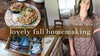 Kids' Minimal Wardrobes, Deep Cleaning + Cooking | Fall Homemaking
